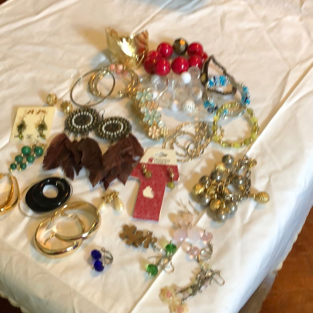 Lot of bracelets and earrings
